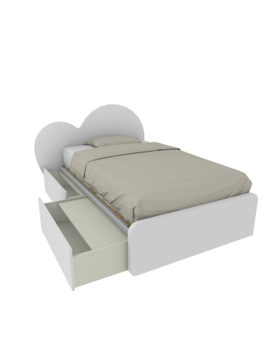 Letto a cuore 1 piazza e...