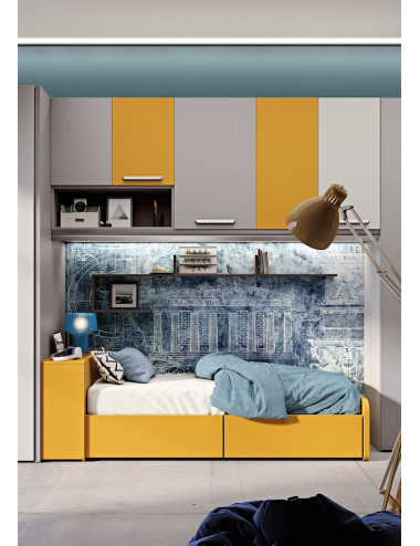 Letto singolo salvaspazio...