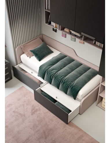 Lit simple 80x190 avec...