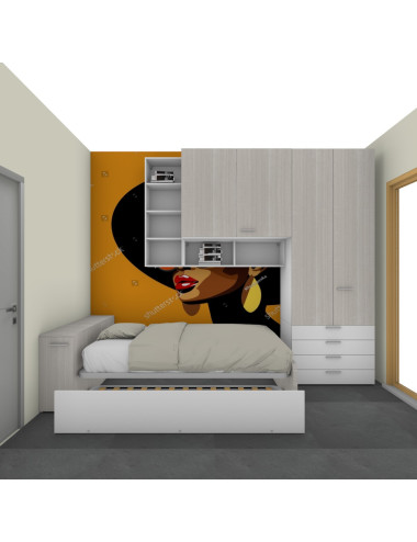Cameretta a ponte con letto...