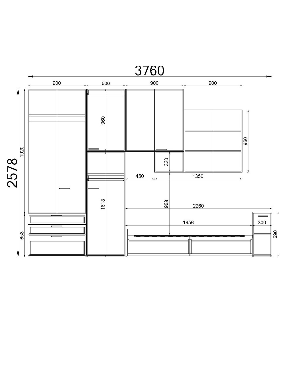 Armadio Scorrevole Con Cassettiera MOBILFINO - Salvaspazio, Rosso E Bianco Per Camerette - Foto 9