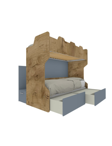 Letto a castello con scala...