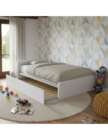 Lit queen size avec lit...