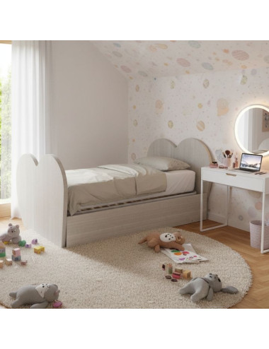 Cama individual en forma de...