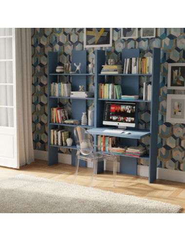 Bibliothèque avec bureau...