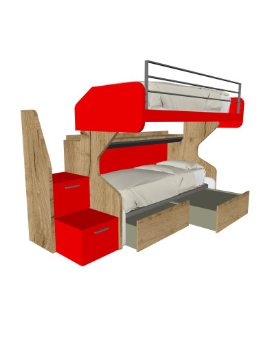 Letto a castello scorrevole...
