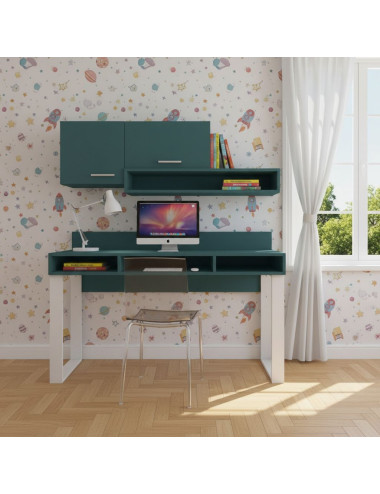 Bureau avec éléments hauts...