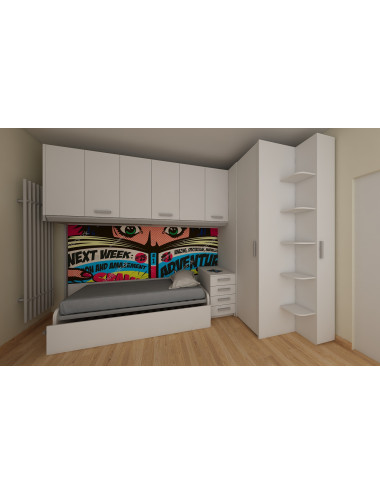 Dormitorio puente completo...