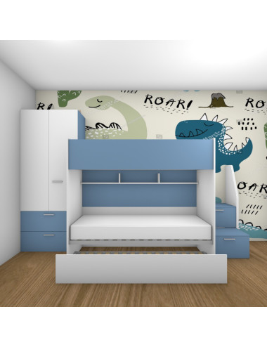 Letto a castello 3 posti...